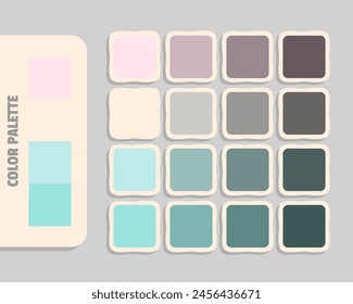 mistyrose snow paleturquoise lightblue color palette, colour matching, rgb colors, harmonious colours catalog sample, design and edit idea