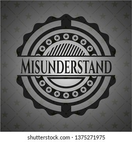 Misunderstand black emblem