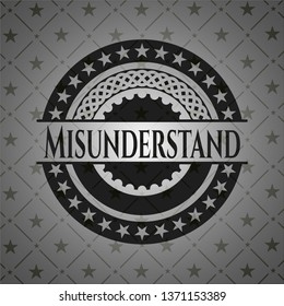 Misunderstand realistic dark emblem