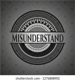 Misunderstand retro style black emblem
