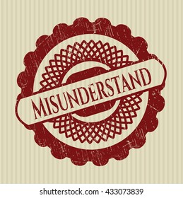 Misunderstand rubber grunge texture stamp