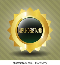 Emblema brillante mal entendido