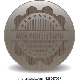 Misunderstand wood emblem. Retro