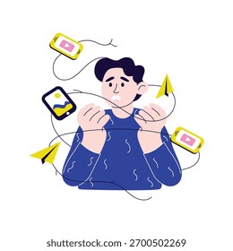 Misunderstanding or miscommunication in chat Illustration
