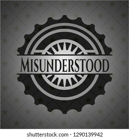 Misunderstood dark emblem. Retro