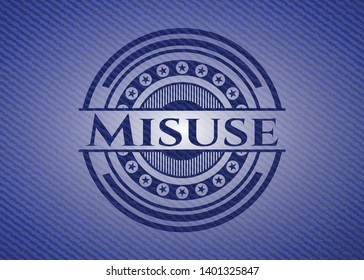 Misuse denim background. Vector Illustration. Detailed.