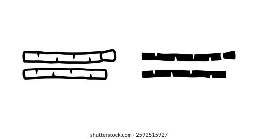 Miswak icon set. for mobile concept and web design on white background