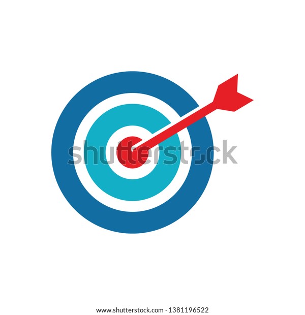 Mit Point Target Logo Design Stock Vector (Royalty Free) 1381196522