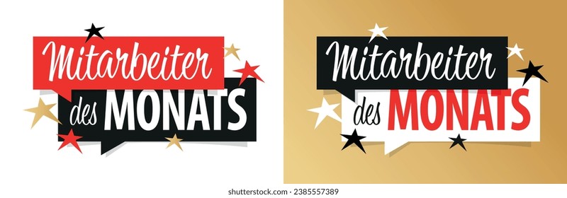 Mitarbeiter des Monats in deutscher Sprache