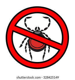 mite dangerous parasite vector illustration - set of household pests in pure style