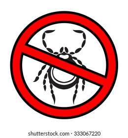 mite dangerous parasite vector illustration - set of household pests in pure style