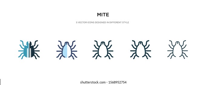 mite icon in different style vector illustration. two colored and black mite vector icons designed in filled, outline, line and stroke style can be used for web, mobile, ui