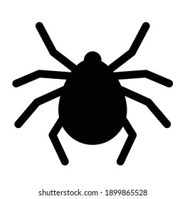 Icono de la cometa. Señal de la encefalitis. Vector aislado sobre fondo blanco.