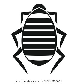 Icono de la cometa. Ilustración simple del icono vectorial de ácaros para el diseño web aislado en fondo blanco
