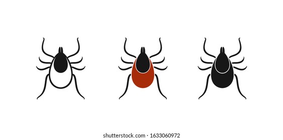 Mite logo. Isolated mite on white background