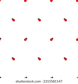 Mite pattern seamless. Encephalitic red tick background. Vector texture