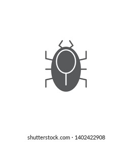 mite pest vector icon concept, isolated on white background