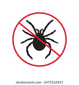 Mite prohibition area indicating cleanliness and hygiene standards