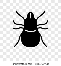 Mite vector icon isolated on transparent background, Mite transparency logo concept