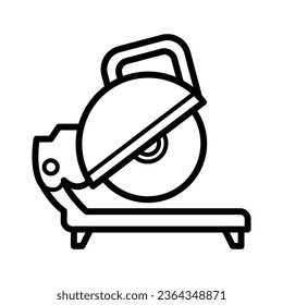 Miter saw free construction icon vector design illustration