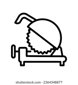 Miter saw free construction icon vector design illustration