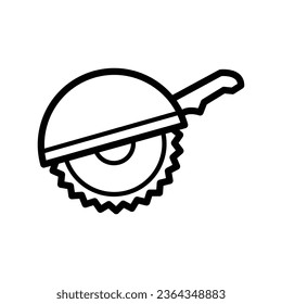 Miter saw free construction icon vector design illustration