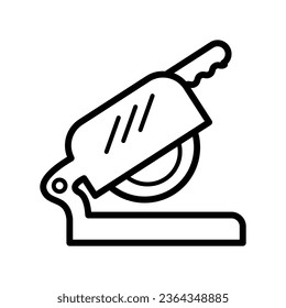 Miter saw free construction icon vector design illustration
