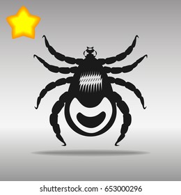 mites  black Icon button logo symbol concept high quality on the gray background