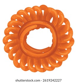 Mithai Food or Imarti Indian Sweets. Vector illustration