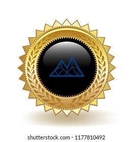 Mithril Cryptocurrency Coin Gold Badge Medal Award