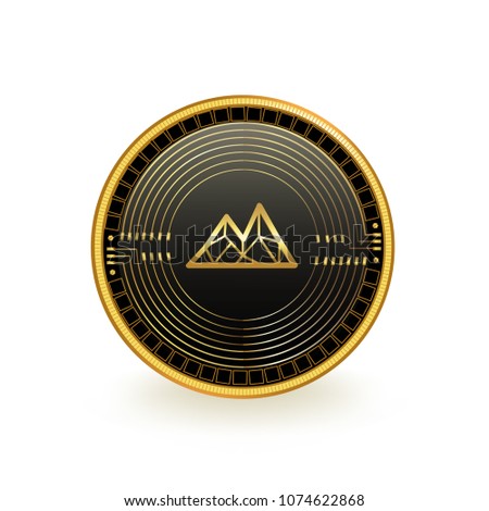 Mithril Cryptocurrency Coin Isolated