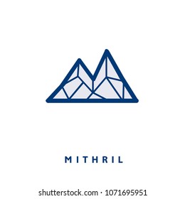 Mithril Cryptocurrency Coin Sign