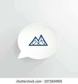 Mithril Cryptocurrency Coin Speech Bubble