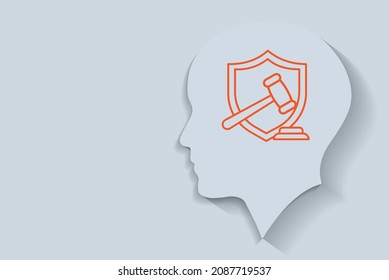 Mitigate Legal Issues icon vector design