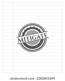 Mitigate with pencil strokes. Vector Illustration. Detailed. 