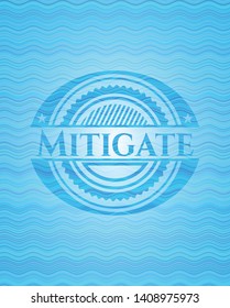 Mitigate water representation emblem background. Vector Illustration. Detailed.