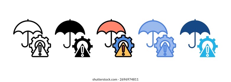 Mitigation Icon Element For Design