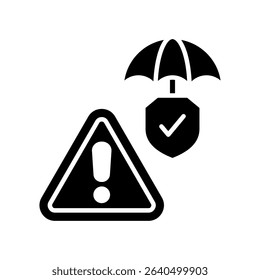 Mitigation Icon Glyph Vector Illustration