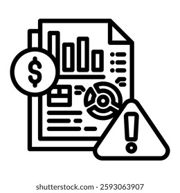 Mitigation Icon in Outline Style. Simple Vector Design. Simple Vector Outline Icon