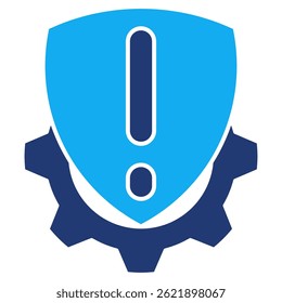 Mitigation icon represented by Mitigation symbol Dualtone style.