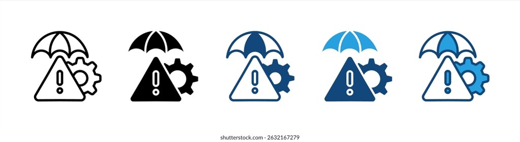 Mitigation icon sheet multiple style collection