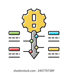 mitigation plan risk color icon vector. mitigation plan risk sign. isolated symbol illustration