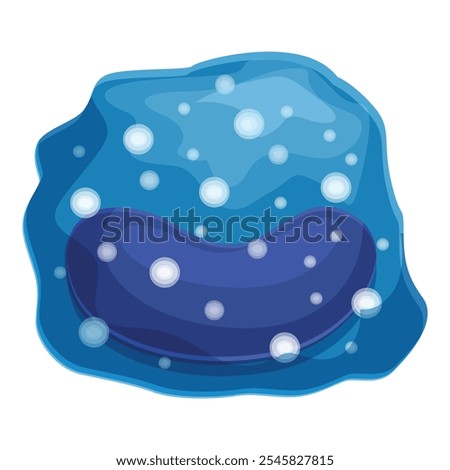 Mitochondria, enclosed in a double membrane, generating energy through cellular respiration