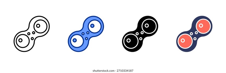 Conjunto de iconos de mitosis colección de estilo múltiple