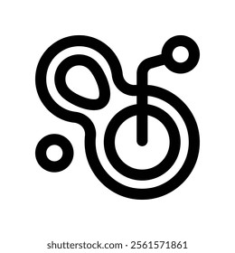 mitosis icon. vector line icon for your website, mobile, presentation, and logo design.