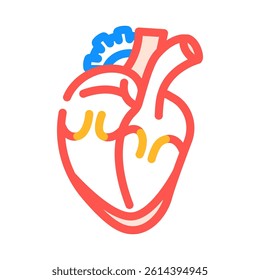 mitral valve prolaps cardiology disease color icon vector. mitral valve prolaps cardiology disease sign. isolated symbol illustration