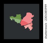 Mittagong City Map Colorful Creative Logo