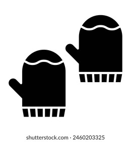 Mitten Icon Design For Personal And Commercial Use