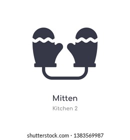 mitten icon. isolated mitten icon vector illustration from kitchen 2 collection. editable sing symbol can be use for web site and mobile app