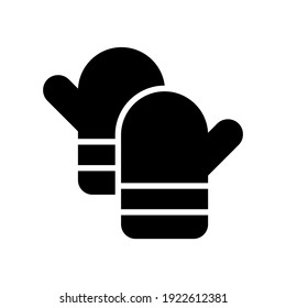 mitten icon or logo isolated sign symbol vector illustration - high quality black style vector icons
